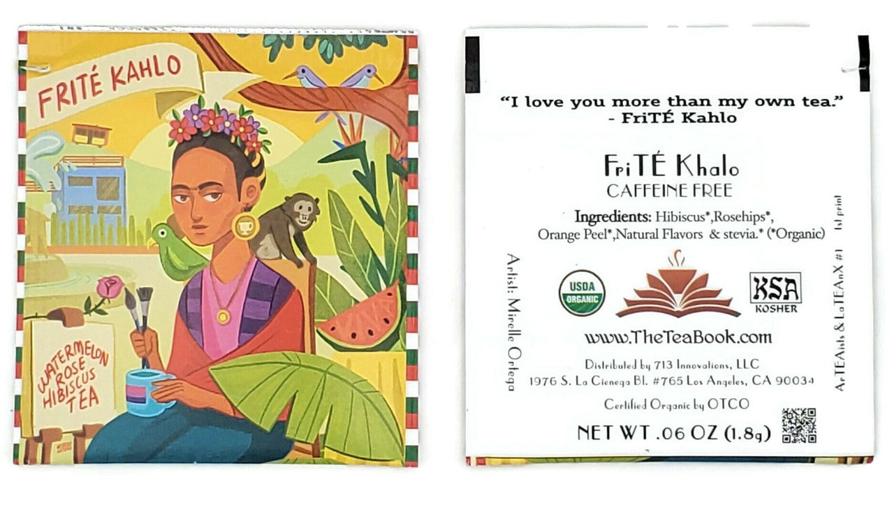 FriTÉ Kahlo: Organic Watermelon Rose Hibiscus Tea (Herbal / Caffeine Free) (Frida Kahlo)