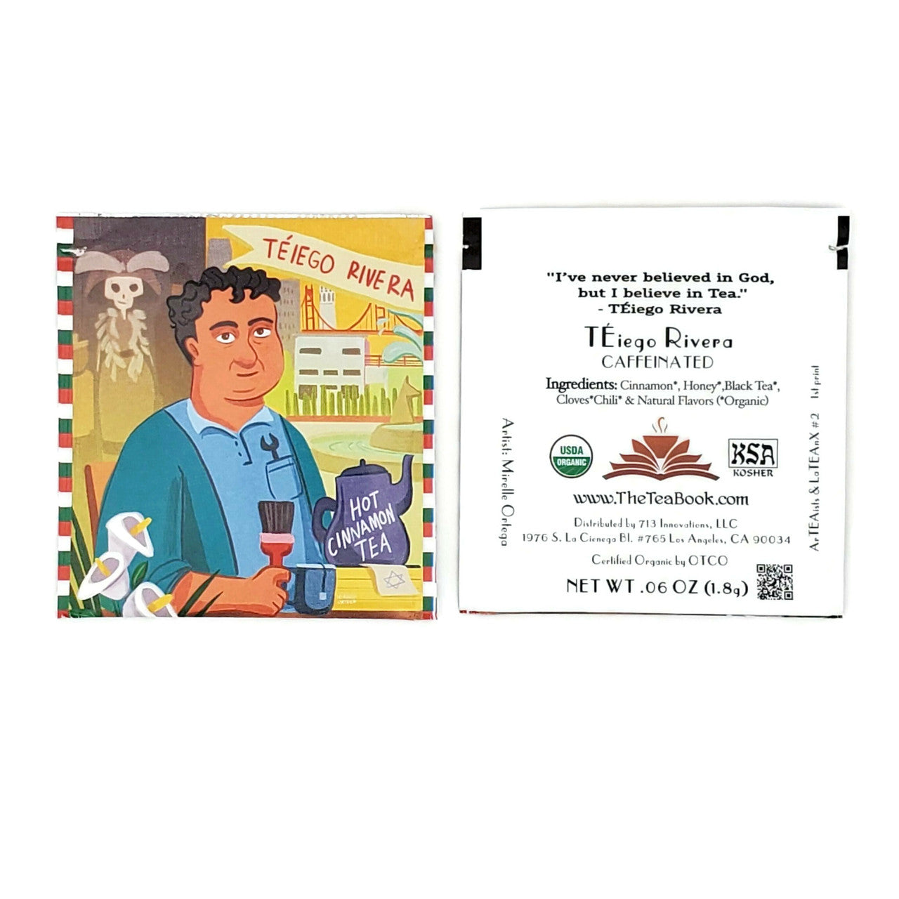 TÉiego Rivera: Organic Hot Cinnamon Tea (Caffeinated) (Diego Rivera)