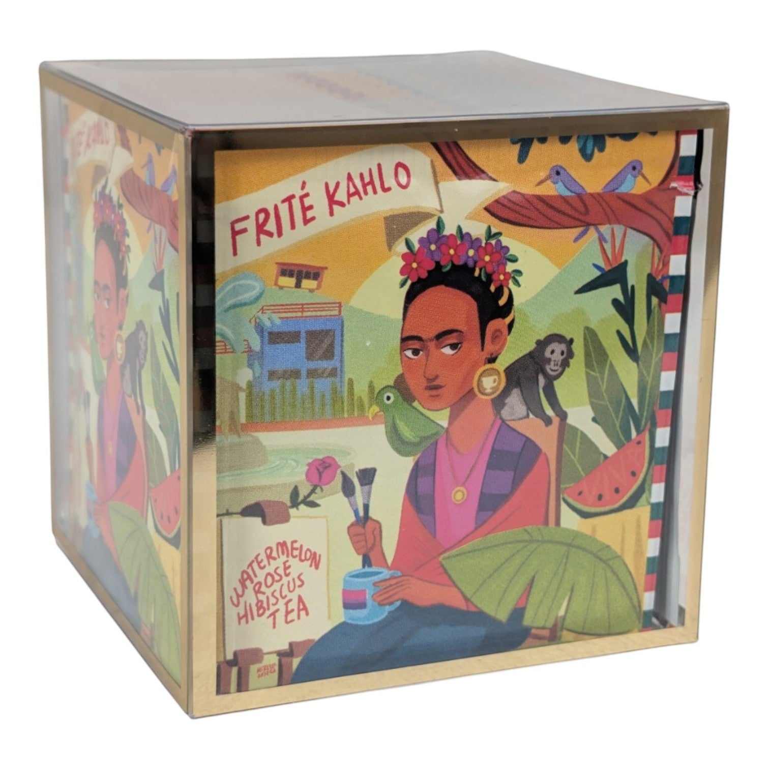 FriTÉ Kahlo: Organic Watermelon Rose Hibiscus Tea (Herbal / Caffeine Free) (Frida Kahlo)