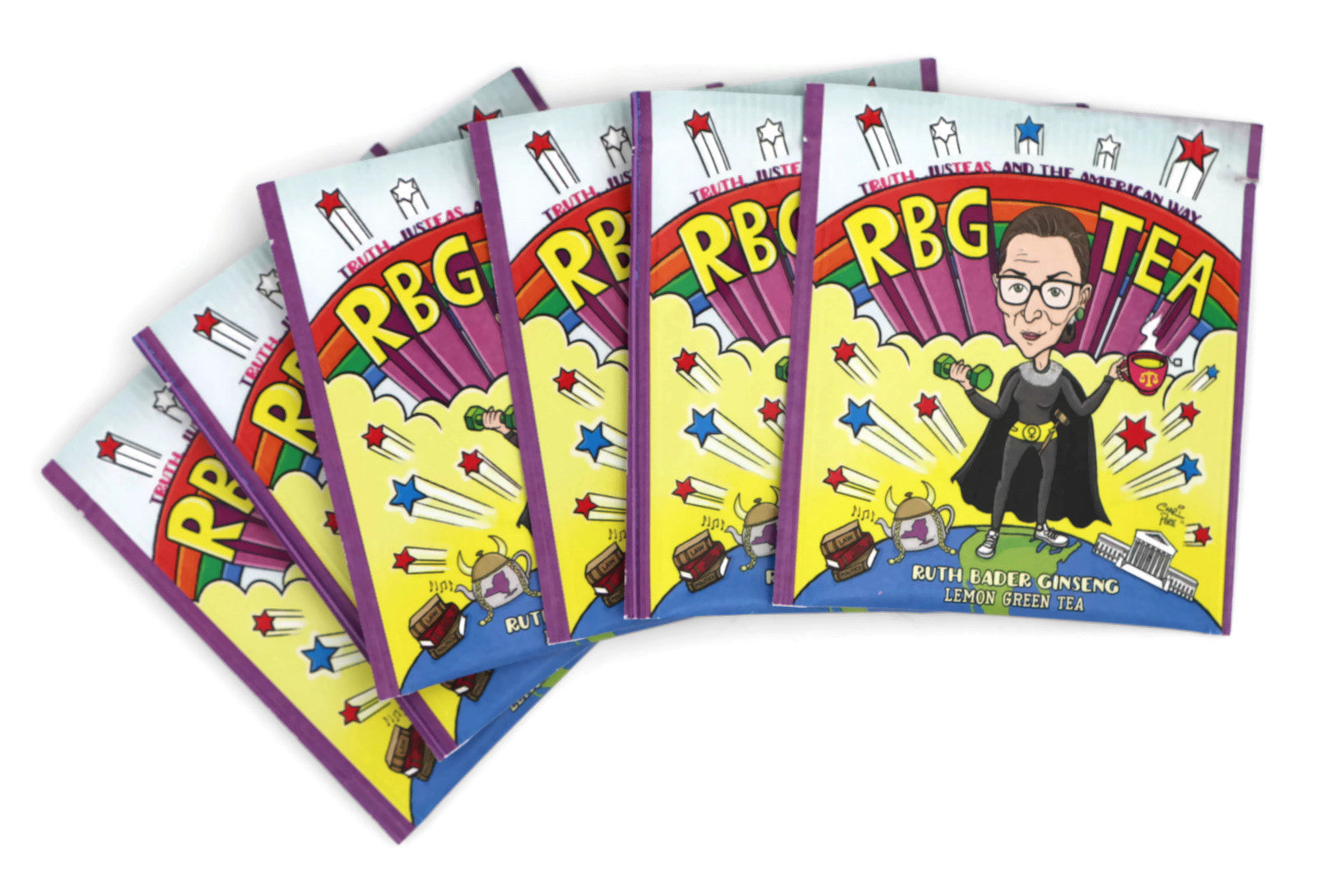 Ruth Bader Ginseng (RBG): Organic Lemon Ginseng Green Tea (Caffeinated) (Ruth Bader Ginsburg)