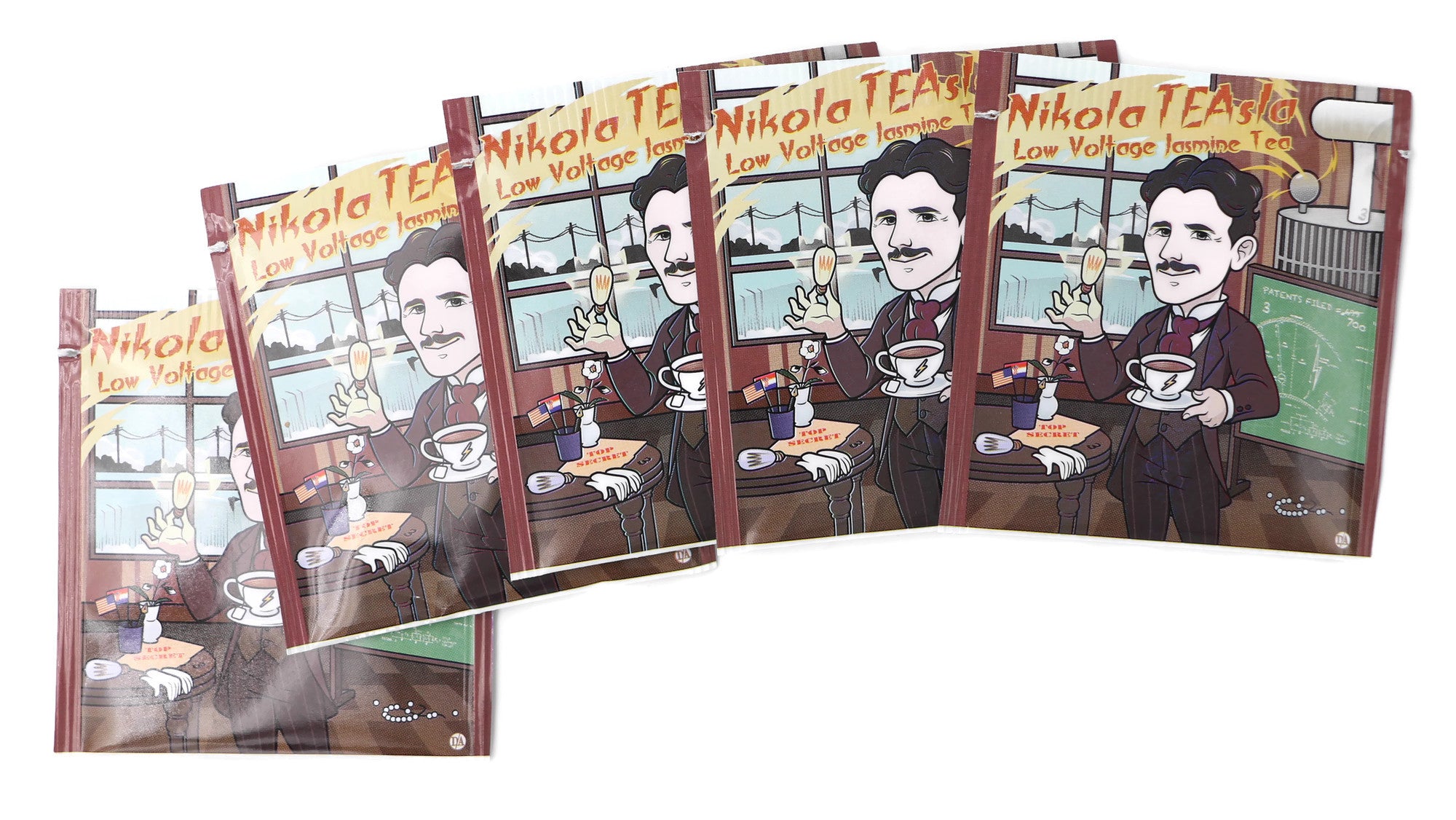 Nikola TEAsla: Organic Low Voltage Jasmine Green Tea (Caffeinated) (Nikola Tesla)