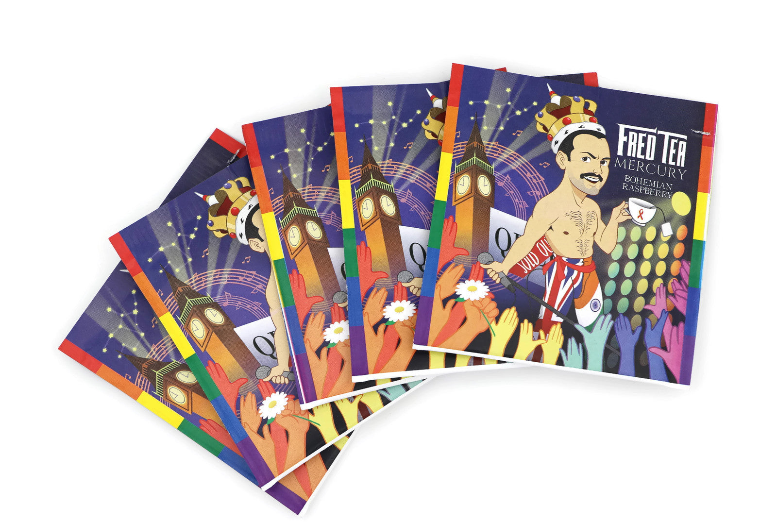 Fred TEA Mercury: Organic Bohemian Raspberry Tea (Herbal / Caffeine Free) (Freddie Mercury)