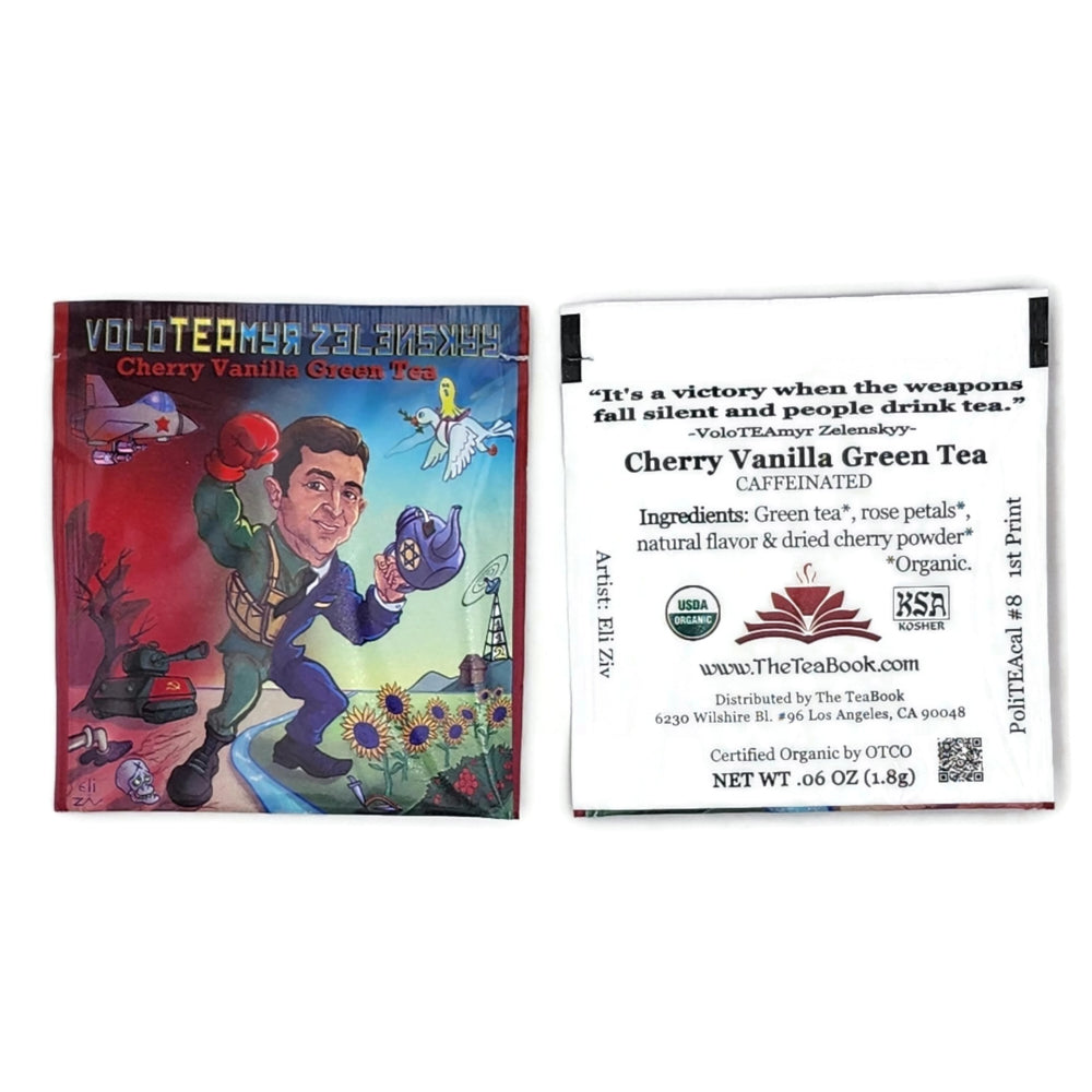 VoloTEAmyr Zelenskyy: Organic Cherry Vanilla Green Tea (Caffeinated) (Volodymyr Zelenskyy)