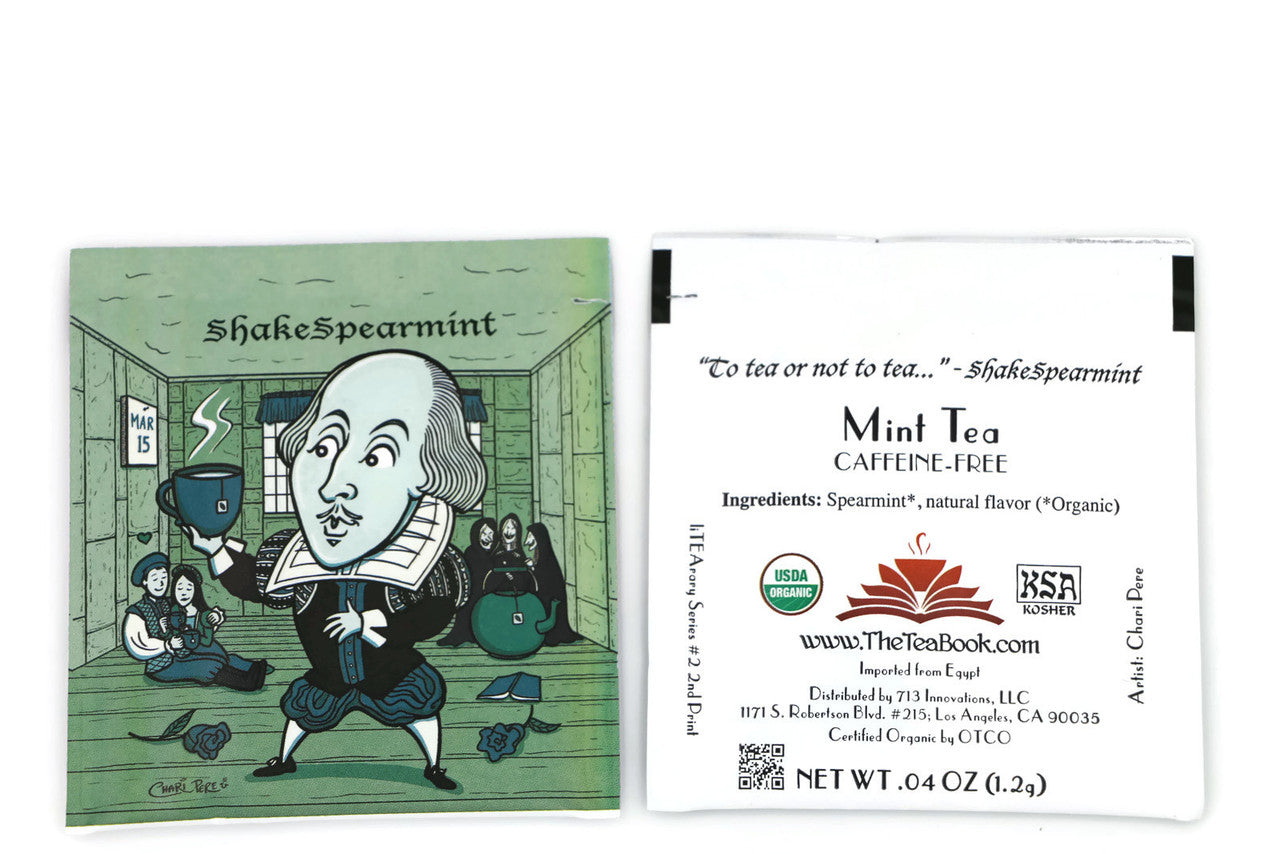 ShakeSpearmint: Organic Spearmint Herbal Tea (Herbal / Caffeine Free) (William Shakespeare)