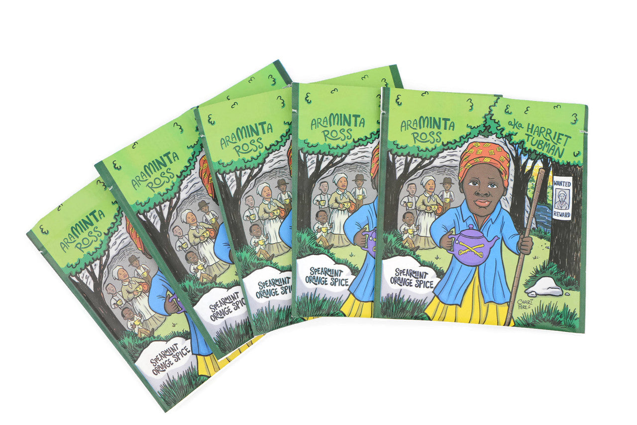 AraMINTa Ross (Harriet Tubman): Organic Spearmint Orange Spice Tea (Herbal / Caffeine Free)