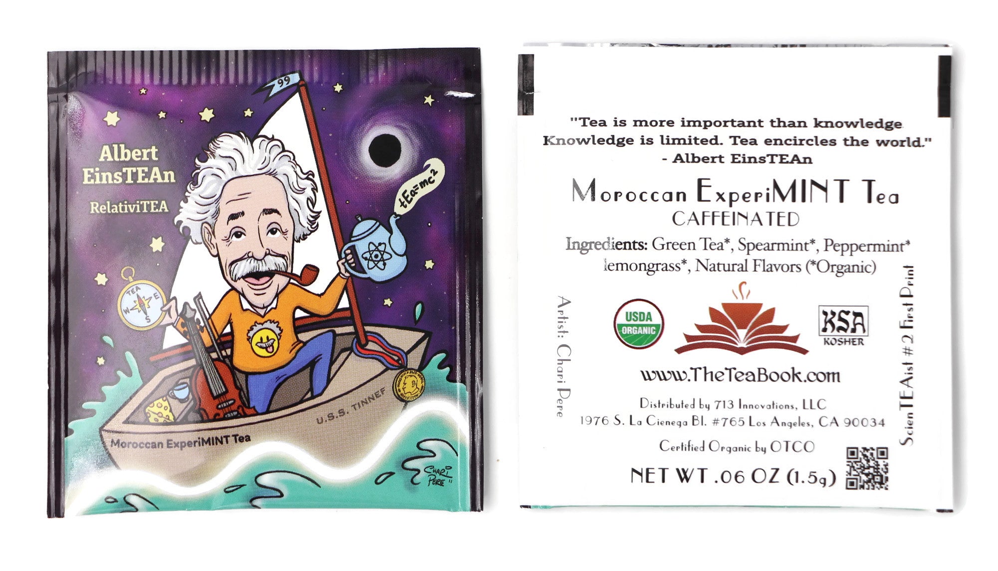 Albert EinsTEAN - RelativiTEA (Albert Einstein): Organic Moroccan ExperiMINT Green Tea (Caffeinated)